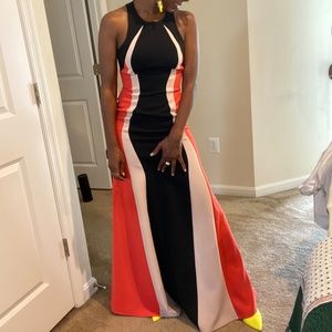 Multi color BCBG gown - Size 0